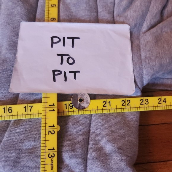 MADEWELL Organic Cotton Heather Cement Grey Sweatshirt Puffer Coat - Picture 7 of 10